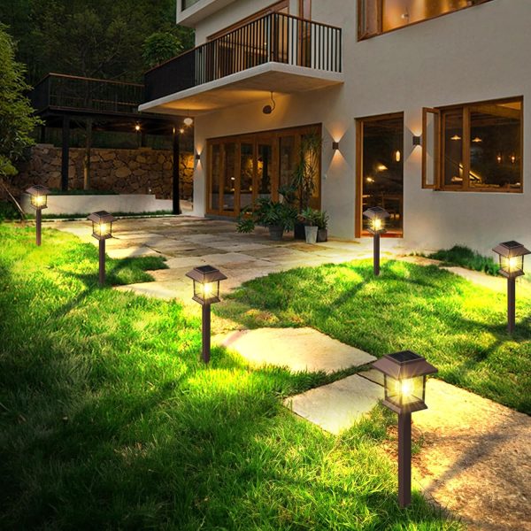 Solar Pathway Lights Outdoor, 12 Pack Upgraded LED Waterproof Solar Outdoor Lights, Solar Garden Landscape Lighting for Outside Driveway Garden Landscape Walkway Path Yard Lawn Decor (12) - Image 8